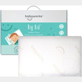 BABY WORKS TODDLER PILLOW WITH BAMBOO PILLOWCASE (OFF-WHITE)