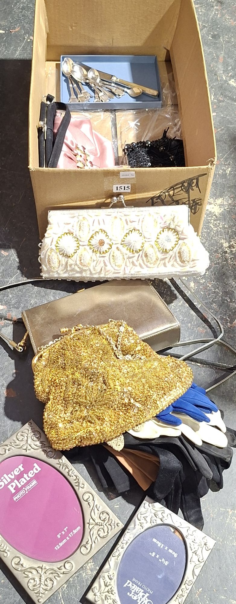 Vintage Gloves And Beaded Purses