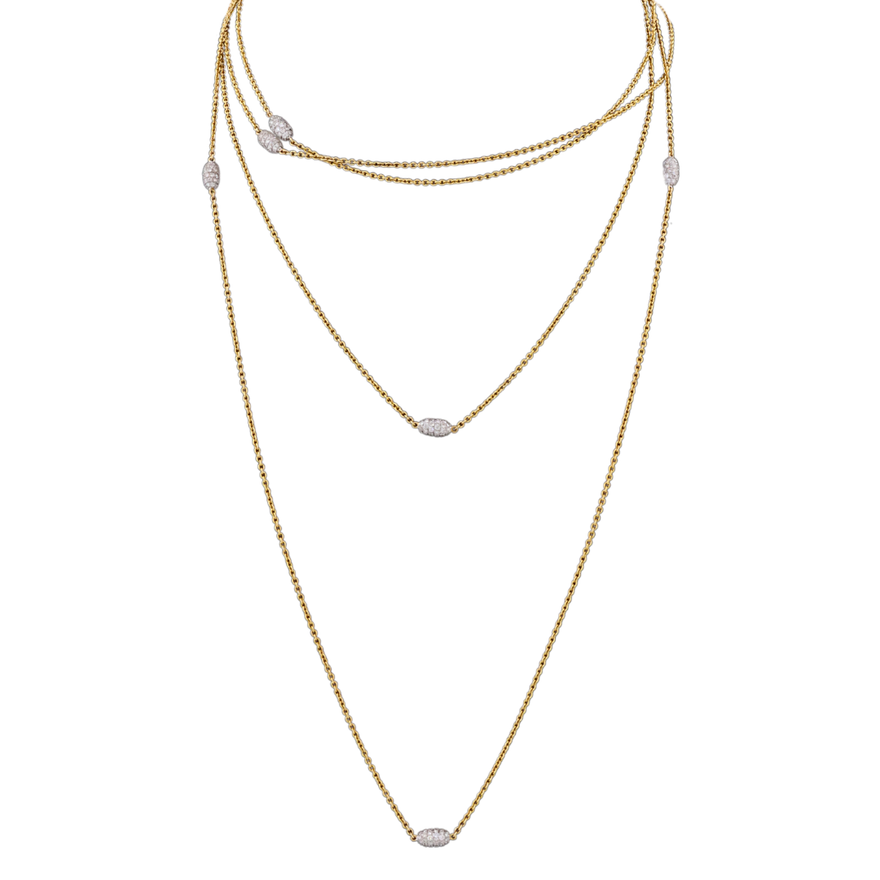 Collar con diamantes