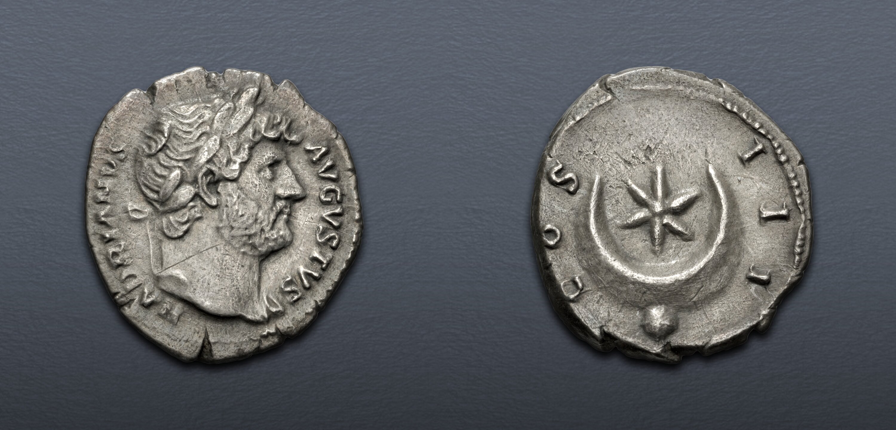 Hadrian. AD 117-138. AR Denarius (17.5mm, 2.95 g, 6h). Rome mint ...