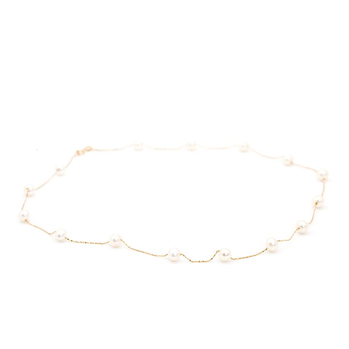 14ct Gold & Pearl Necklace 5.1g