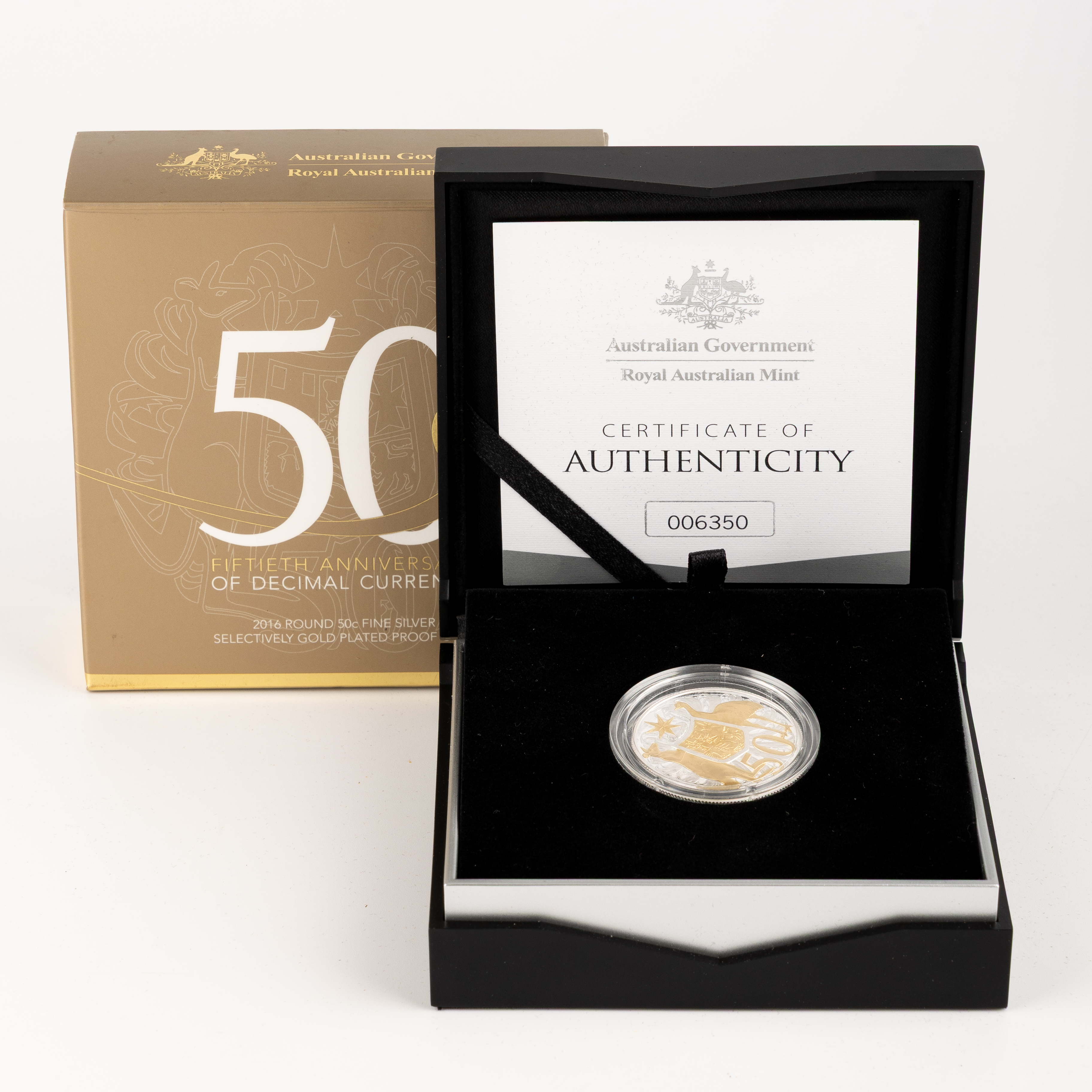 RAM - 50TH Anniversary of Decimal Currency, Fifty Cents, 2016, FDC