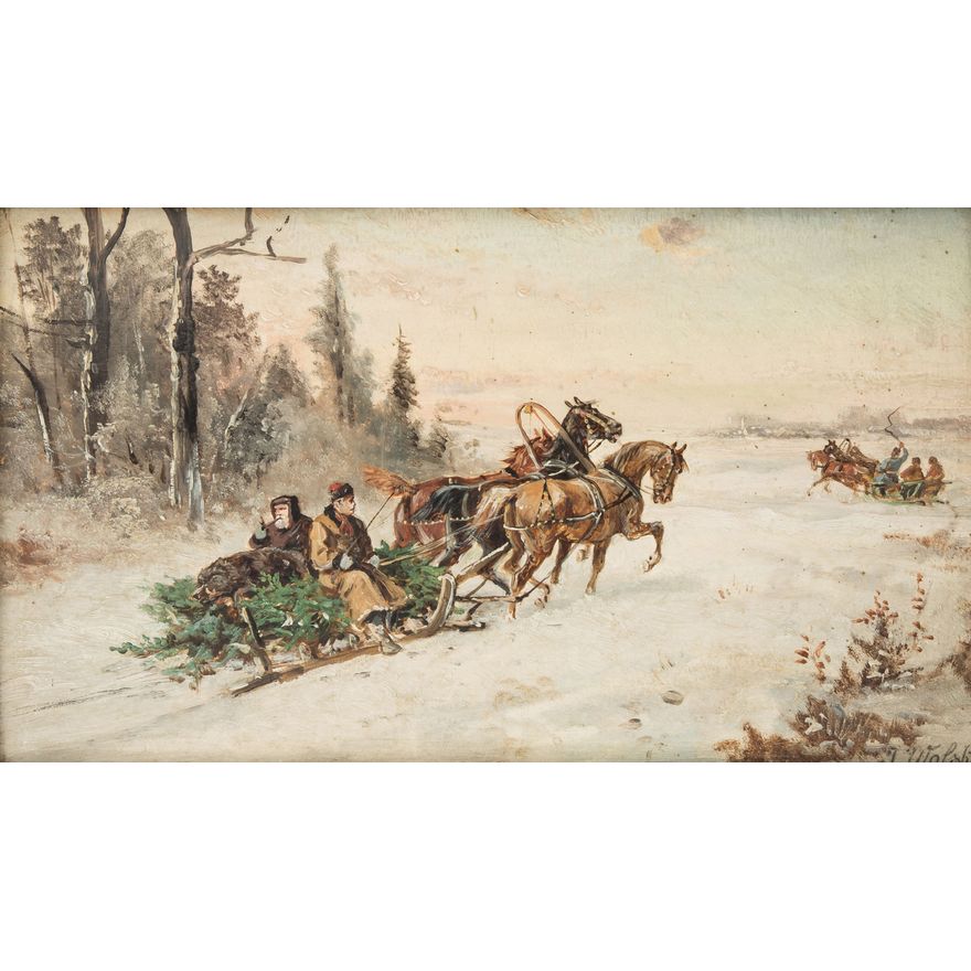 Jan Wolski | Powrót z polowania, ok. 1900 r.