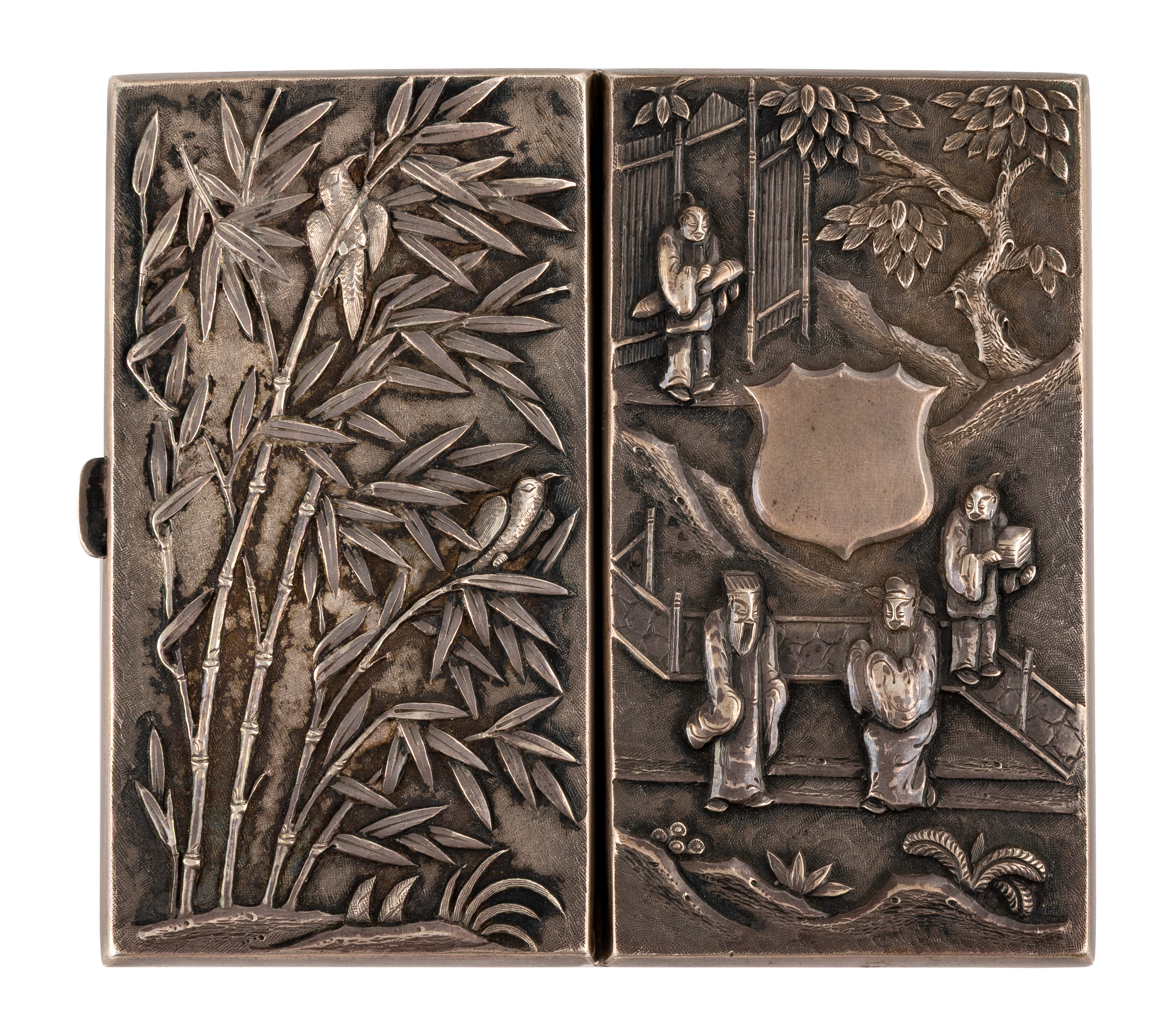 China, Silver Cigarette Case, Late 19th Century