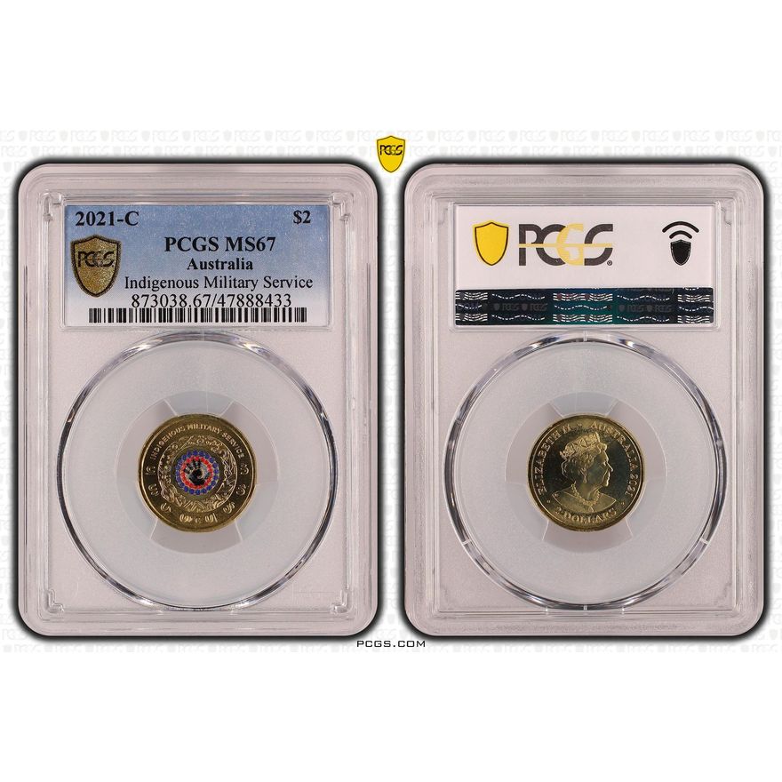 Indigenous Military Service, Two Dollar, 2021-C, PCGS MS 67