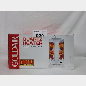 GOLDAIR 2000W 8 BAR 4 SIDED PANEL QUARTZ FAN HEATER GQH-1840