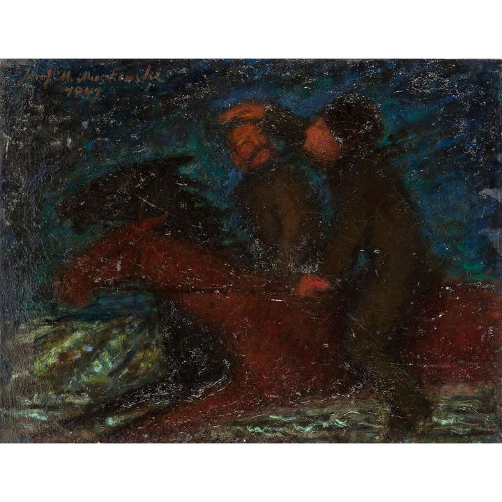 Józef Mieszkowski | Kompozycja - jeźdźcy, 1947 r.