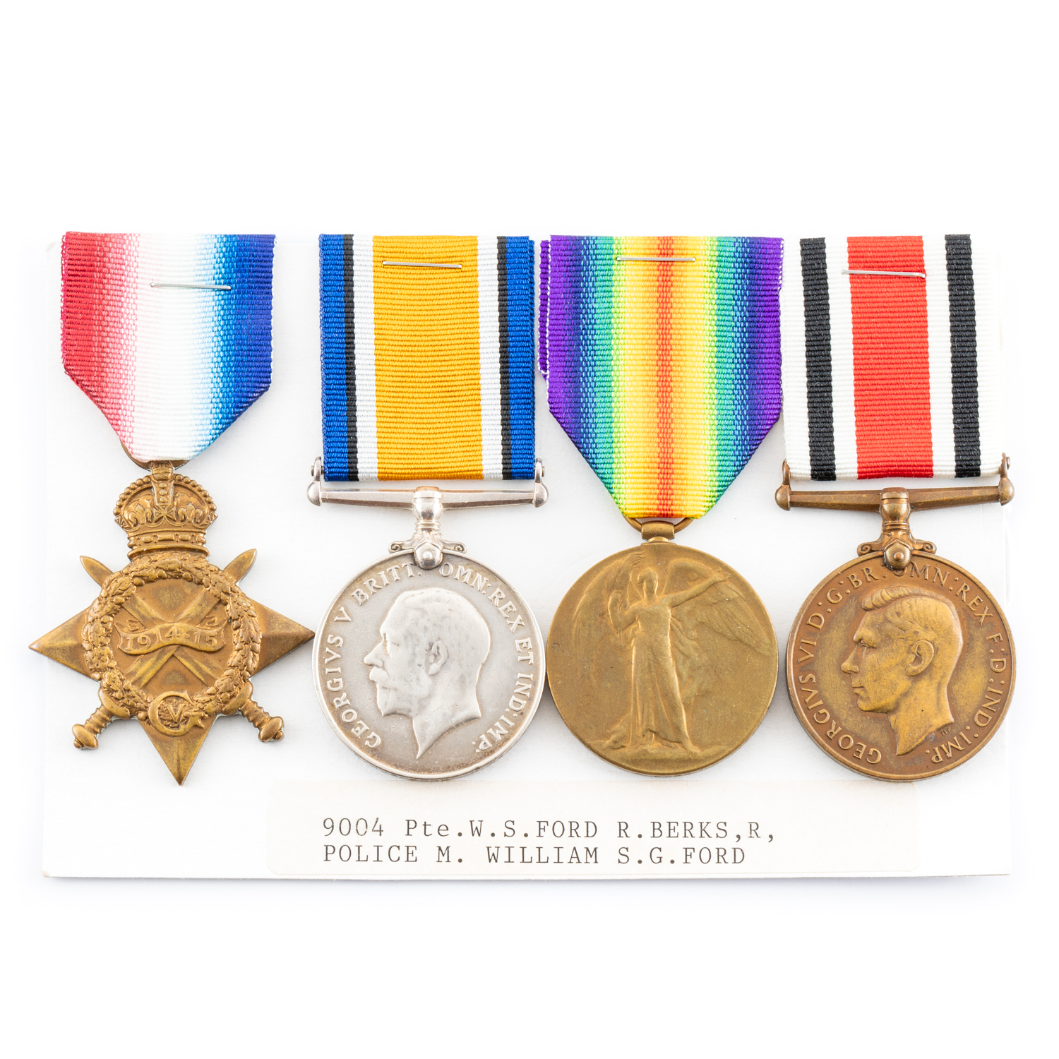 Great Britain, Special Constabulary, WWI group of four., WWI,