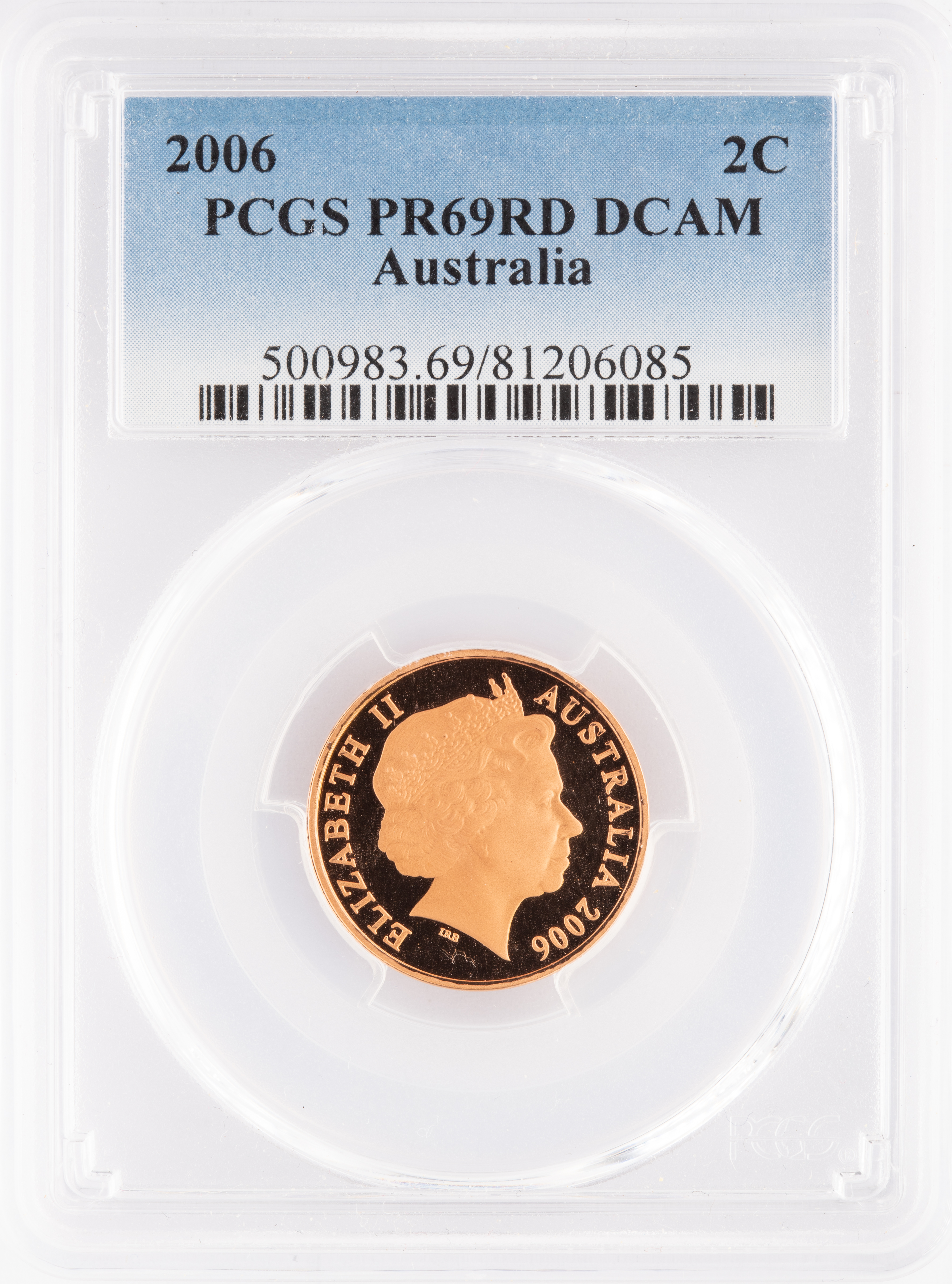 Two Cent, 2006, Pcgs Pr69dcam