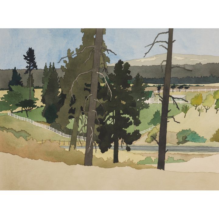 Harold Balazs ''White Fence'' (Landscape) 1975