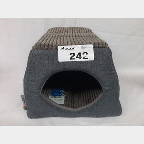 ROGZ LOUNGE WALLED RECTANGULAR PET BED (GREY)