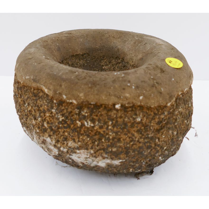 Native Stone Pestle Bowl- 6x9''