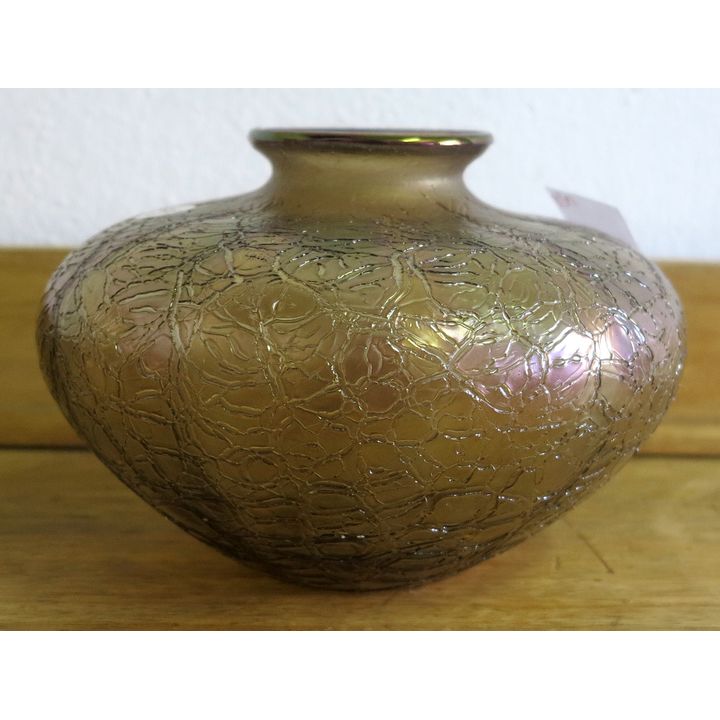 OPALESCENT GLASS VASE,