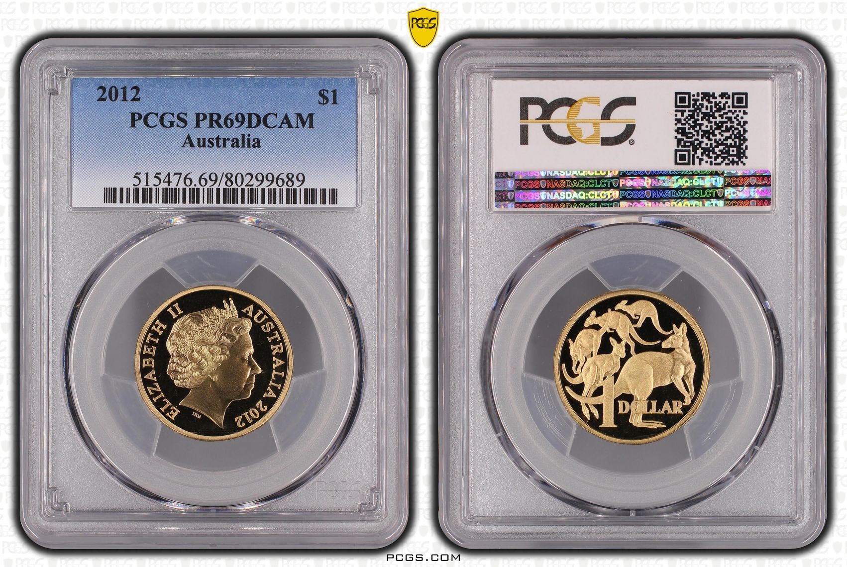One Dollar, 2012, PCGS PR69DCAM