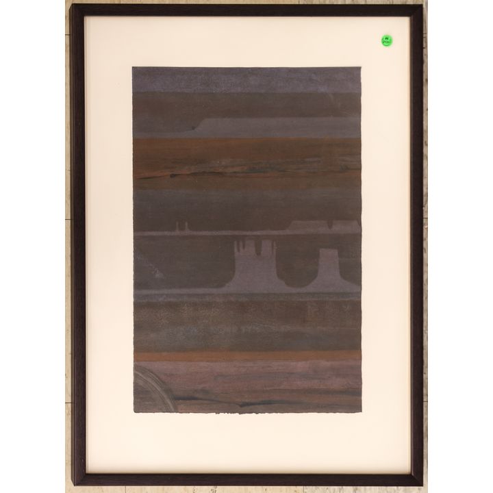 Byron Gardner ''Monument Valley'' 1982 Lithograph Framed 31''x23''