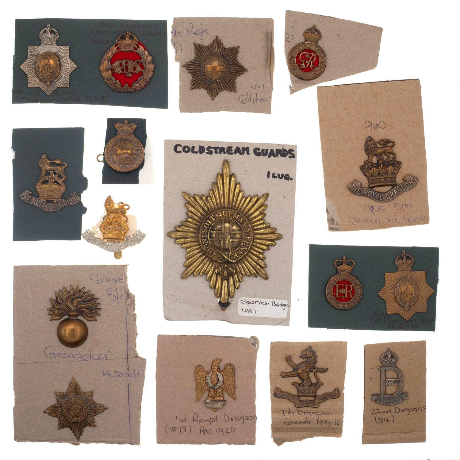 Great Britain, Guards & Dragoon Regiments, 1914 - 1960, VGC