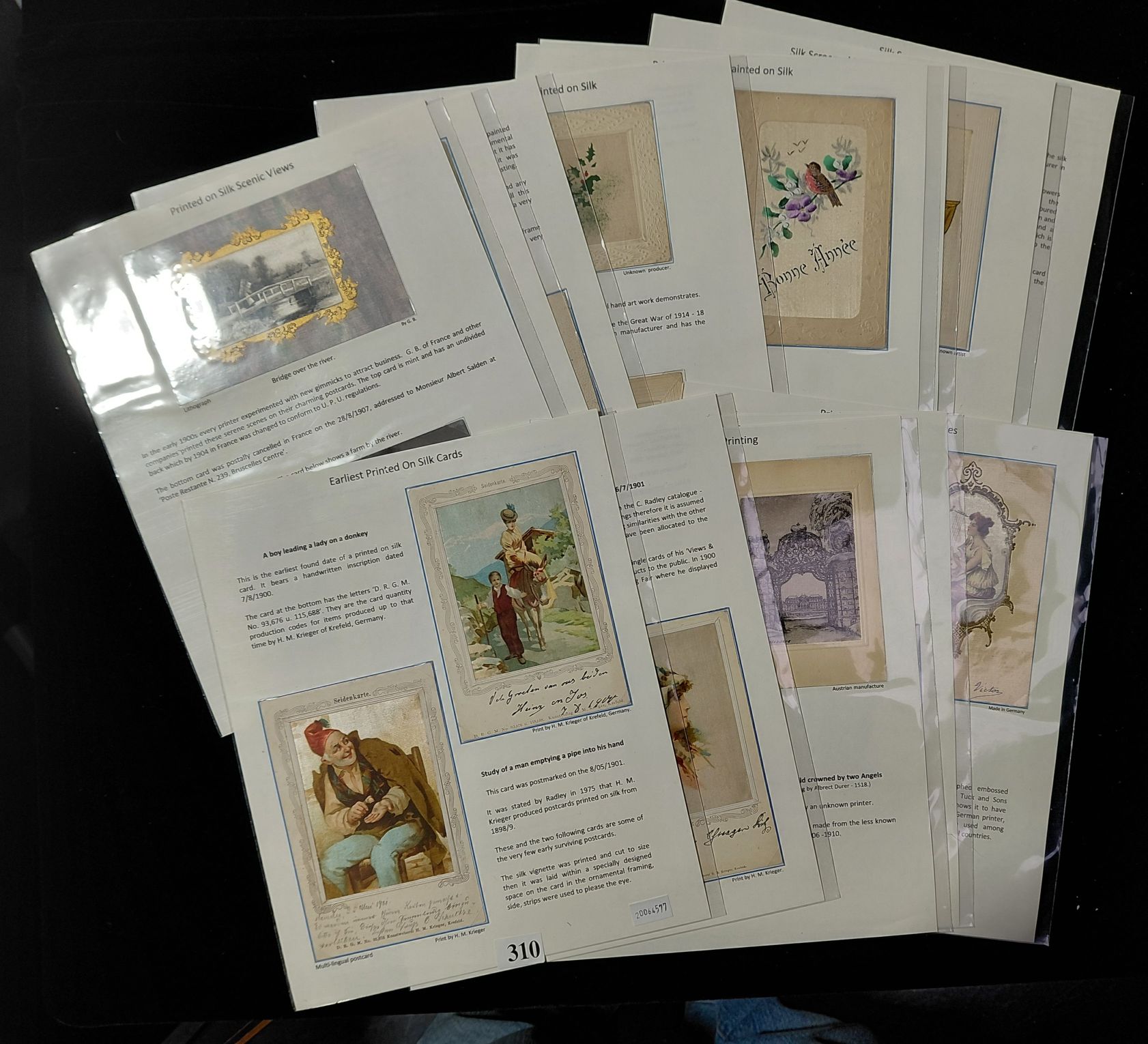 310 · SILK POSTCARDS - SILK PRINTING