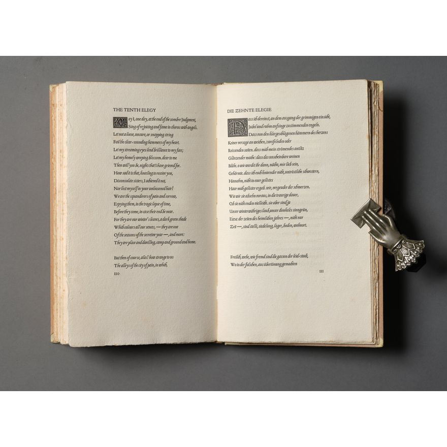 RILKE, RAINER, MARIA - CRANACH & HOGARTH PRESS - Duineser Elegien. Elegies From the Castle of Duino.