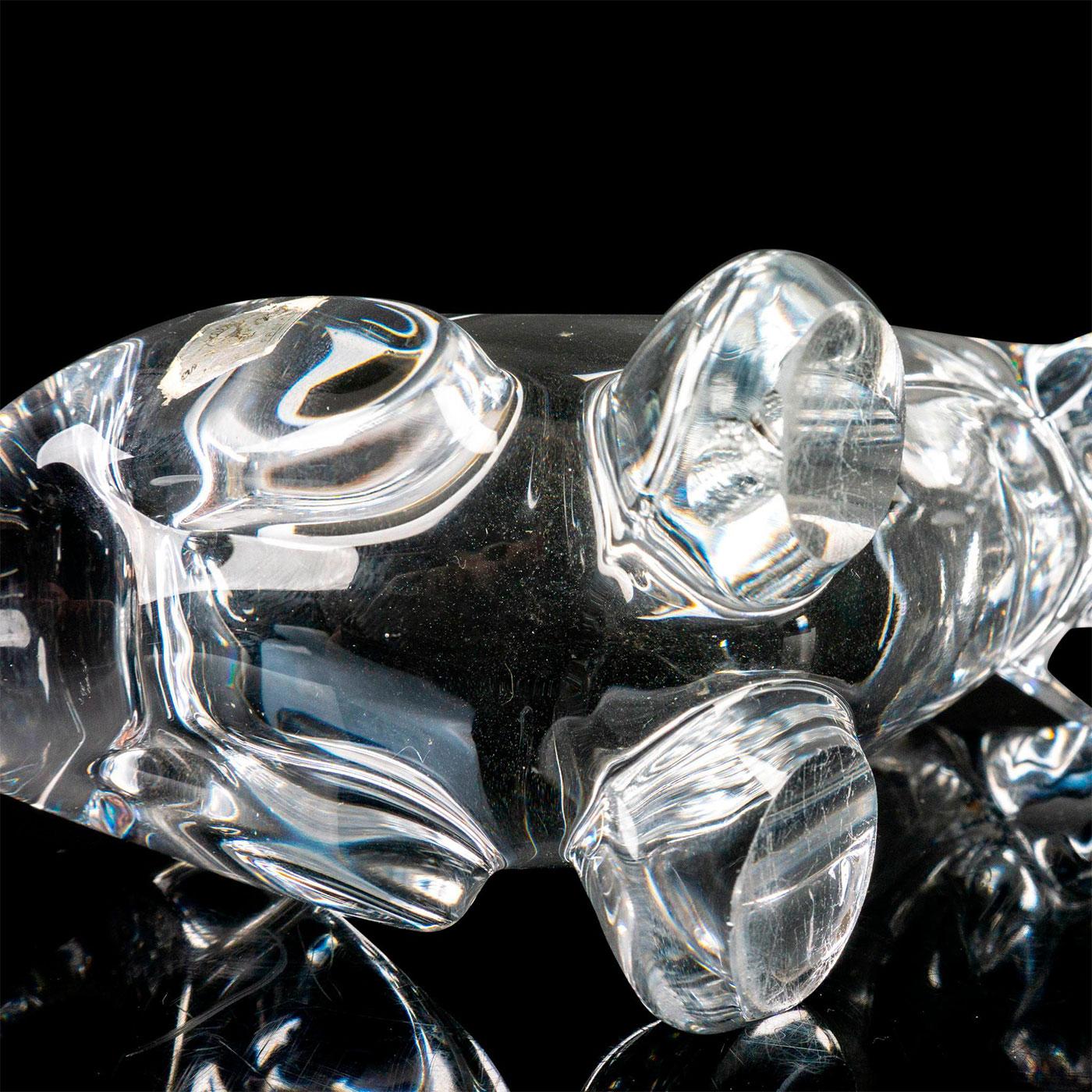 Kristallglas Dackel von Vide-Poche für Vannes Le Châtel, 1960er