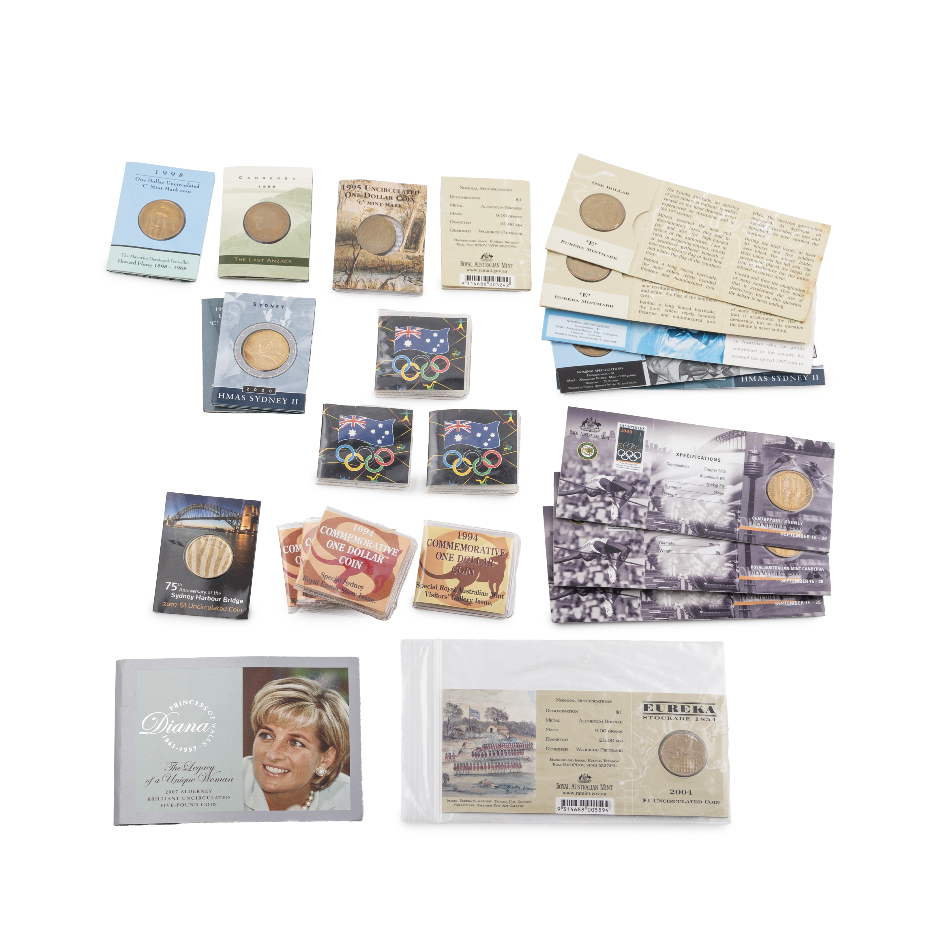 Elizabeth II, Miscellaneous, One Dollar, 1992 - 2007, UNC