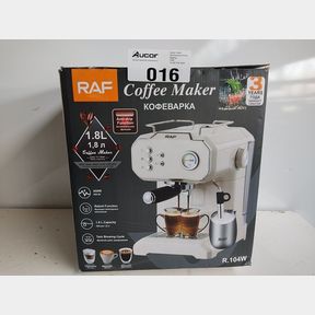 RETRO CREAM WHITE ESPRESSO COFFEE MACHINE - 20 BAR HIGH-PRESSURE KELI PUMP - CAPPUCCINO - MACCHIATO - ESPRESSO -