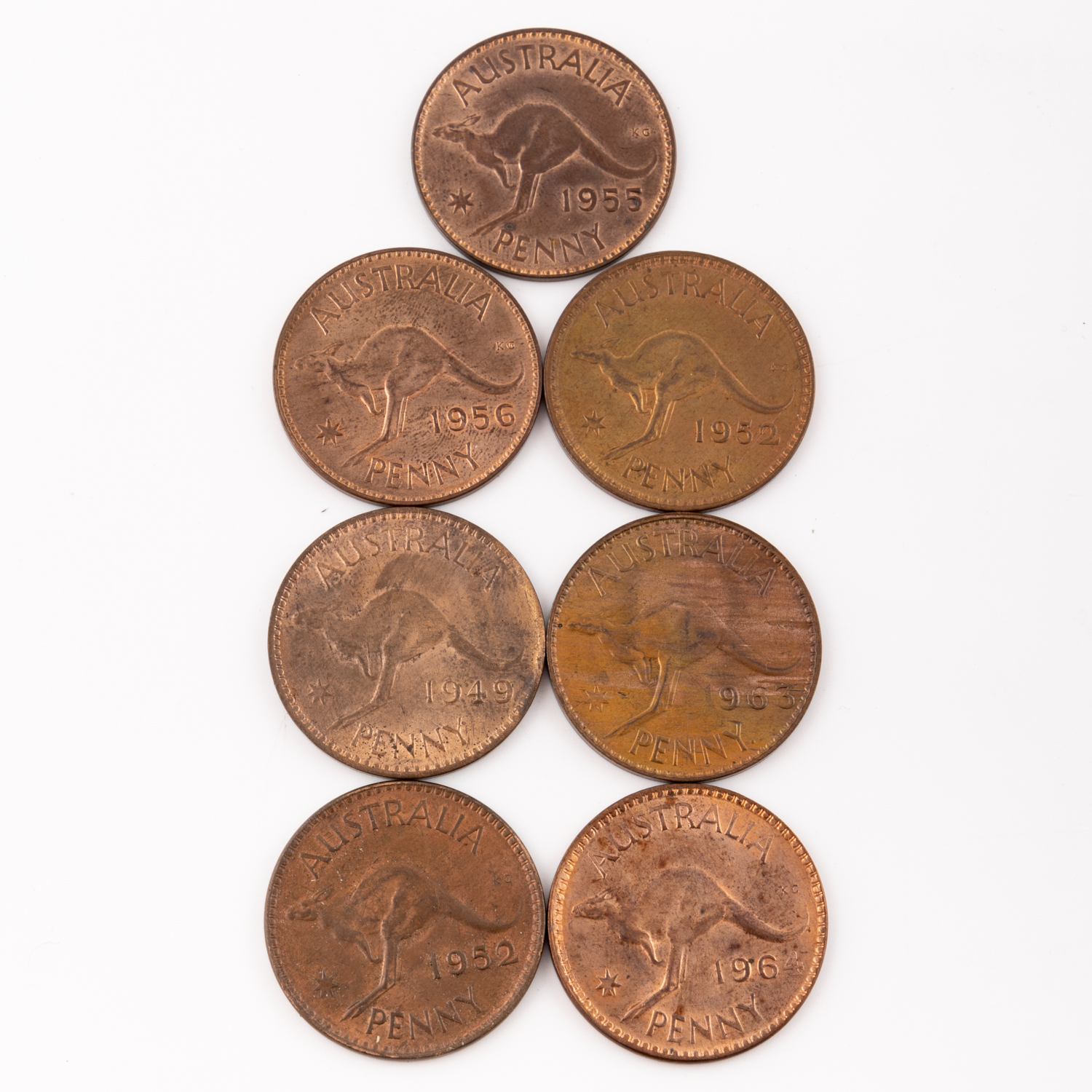 George VI, Penny, 1949 - 1964, EF - UNC