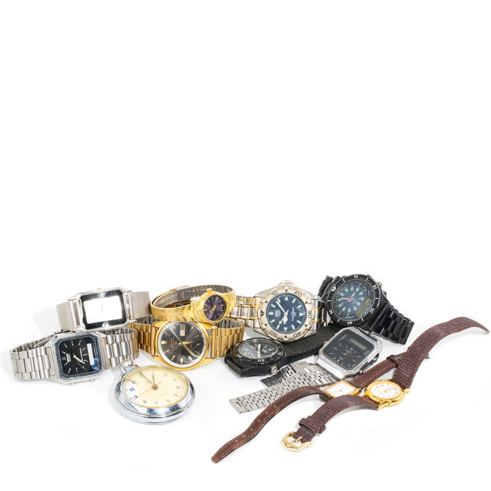 34 · Assorted Vintage Watches & Stopwatch