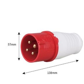 DrLight Industrial Plug Waterproof Aviation Plug 32A 4 Pin 3P E 415V IP67 Drlight | NOT TESTED