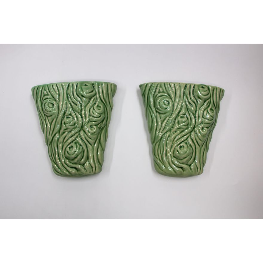 Crown Lynn Potteries - Pair of wall vases