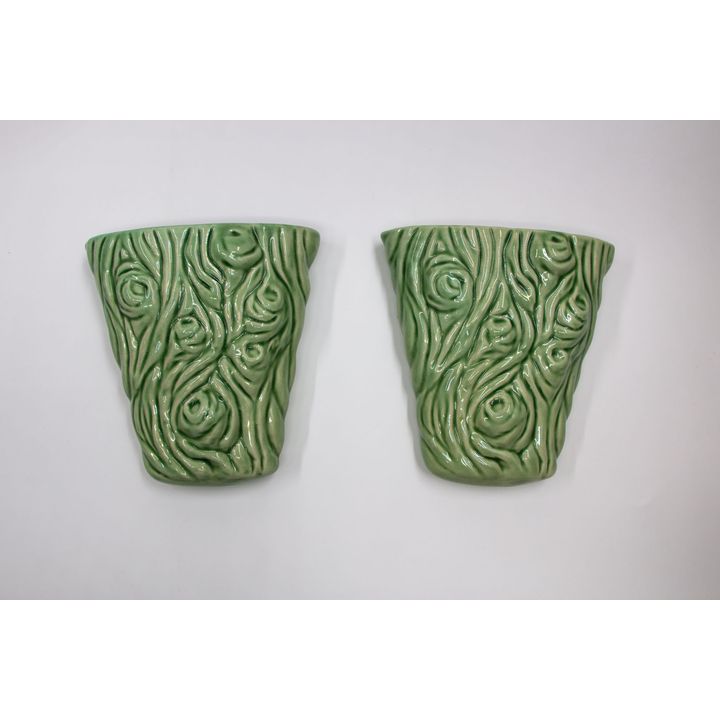 Crown Lynn Potteries - Pair of wall vases