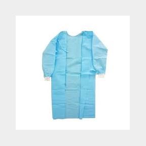 10 x Blue Disposable Surgical Gowns PPE 50 GSM with Cuff - Non-Woven highest quality disposable hospital-51731/3173 AS B3 (S4)