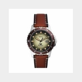 Fossil Men's Blue Three-Hand Date Brown Eco Leather Watch - FS5961- Bar 4064092173253| 51747/953 HV