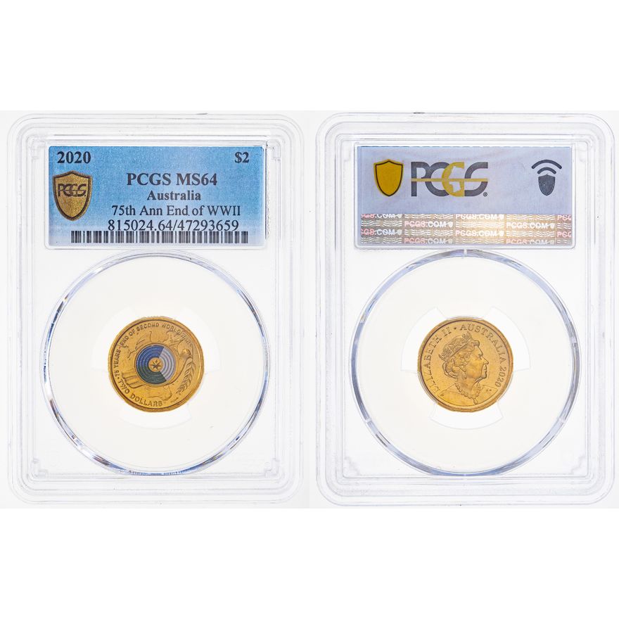 75th Ann End of WWII, Two Dollar, 2020, PCGS MS 64