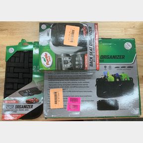 TURTLE WAX BACK SEAT ORGANIZER, VISOR ORGANIZER & MISC