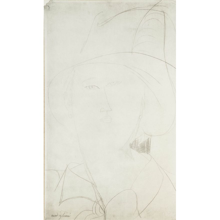 Amadeo Modigliani | Kobieta w kapeluszu, 1959