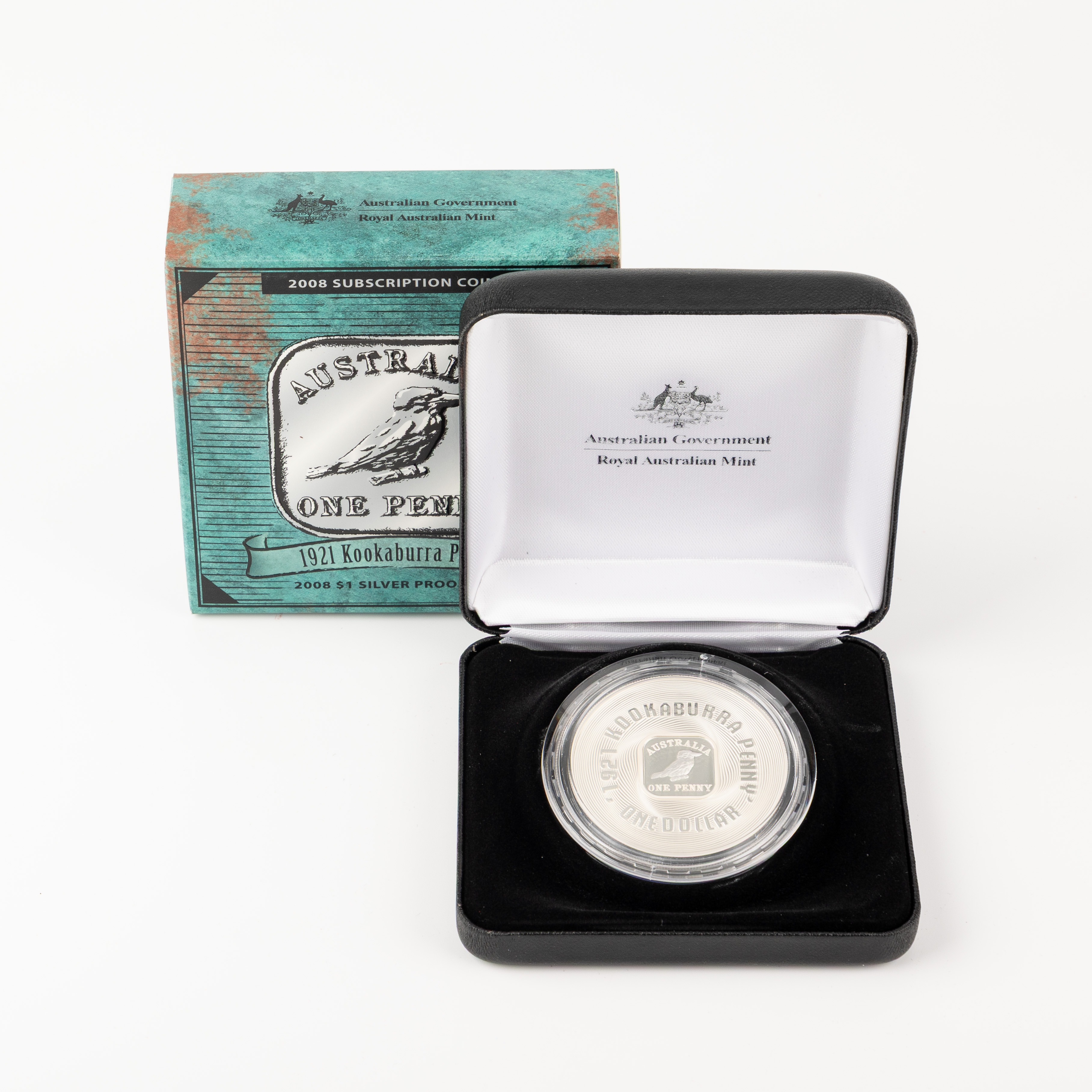 Kookaburra Penny Silver Proof Coin, One Dollar, 2008