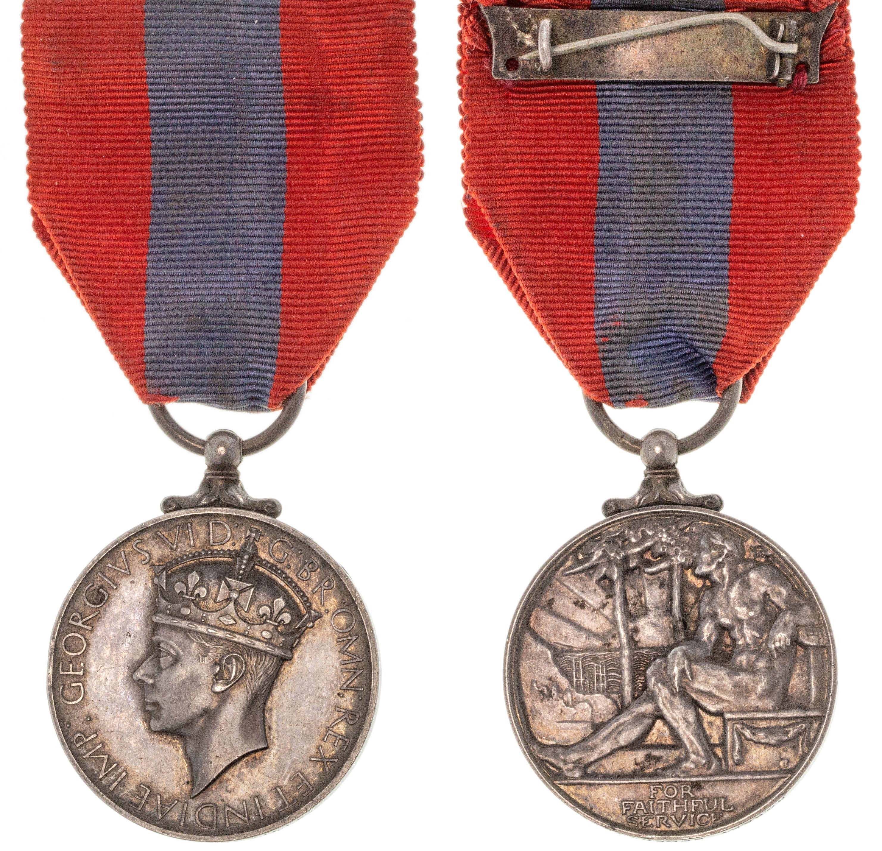 Great Britain, George VI, Imperial Service Medal, 1936 - 1952, EF