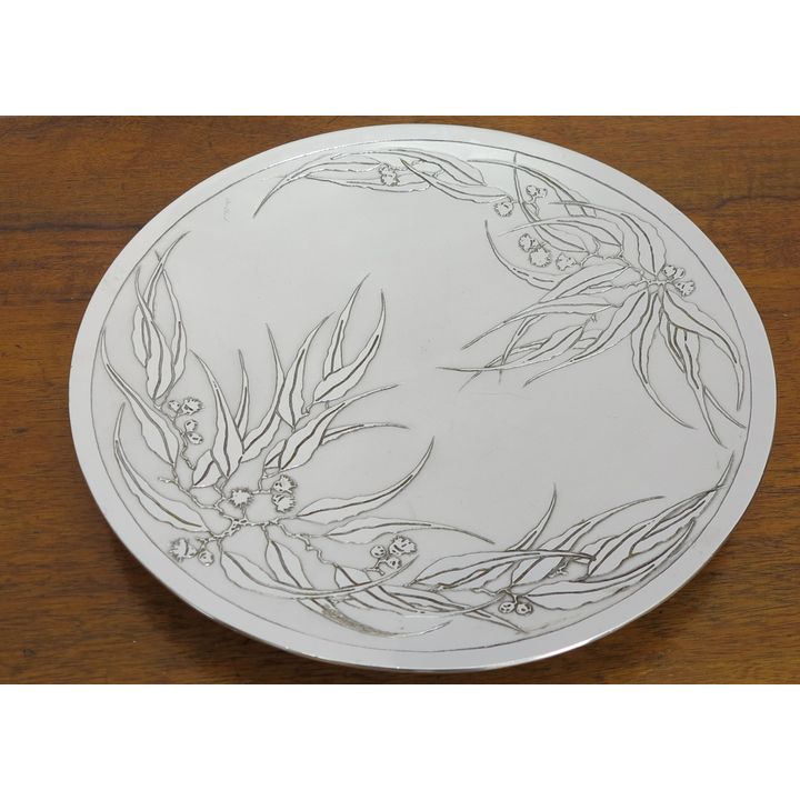 DON SHEIL METAL SHALLOW BOWL