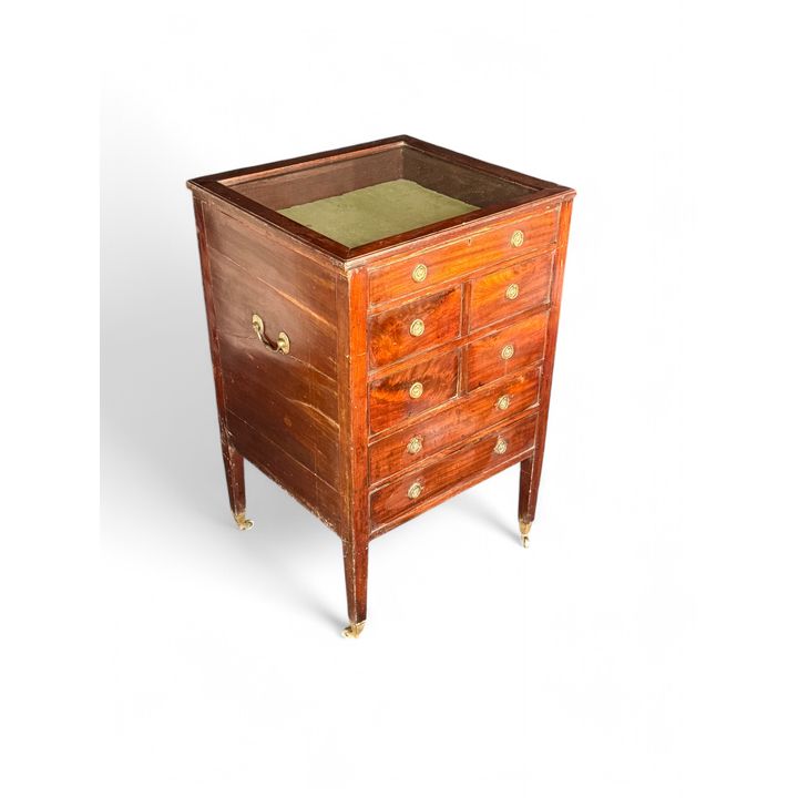 A late George III mahogany collector's cabinet