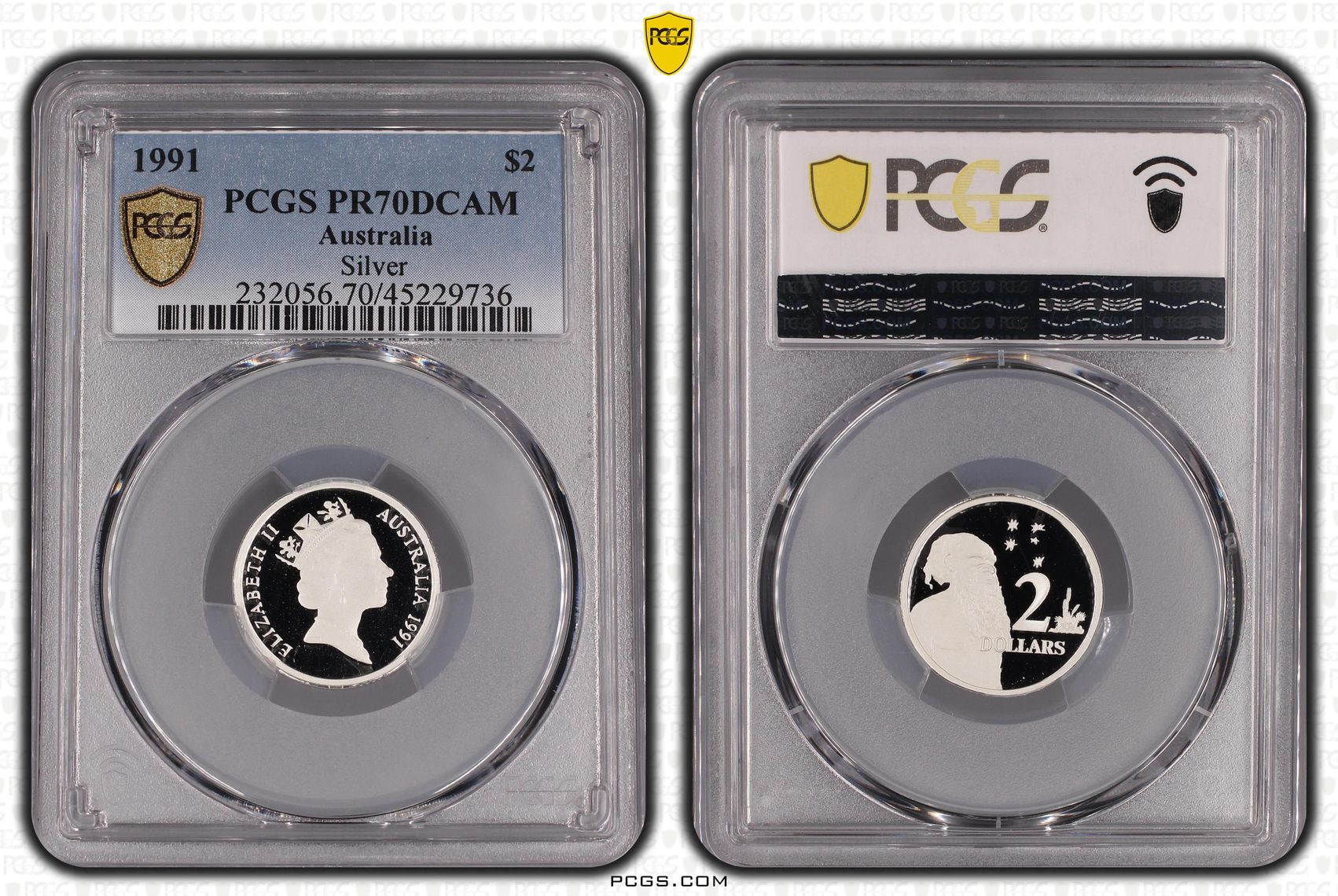 Elizabeth II, Silver, Two Dollar, 1991, PCGS PR 70DCAM