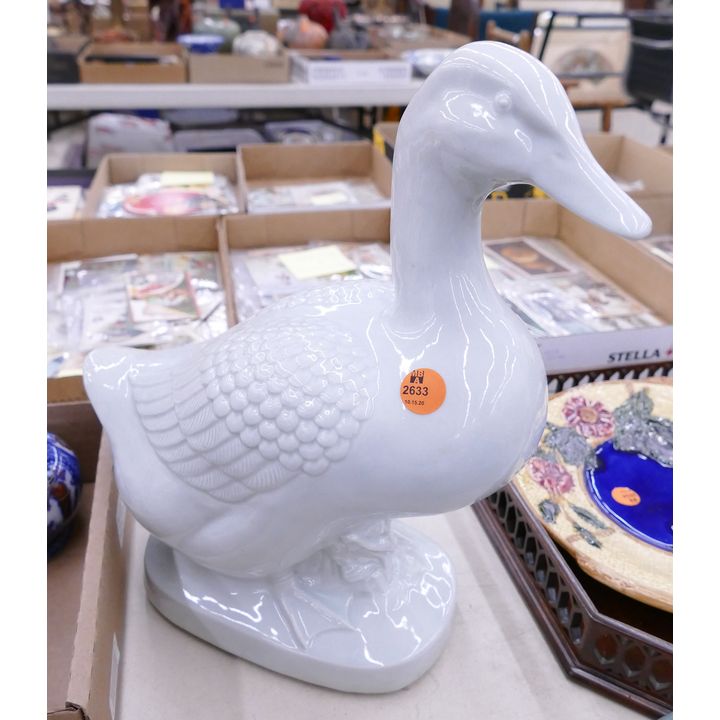 Chinese Porcelain Duck Figure- 13''