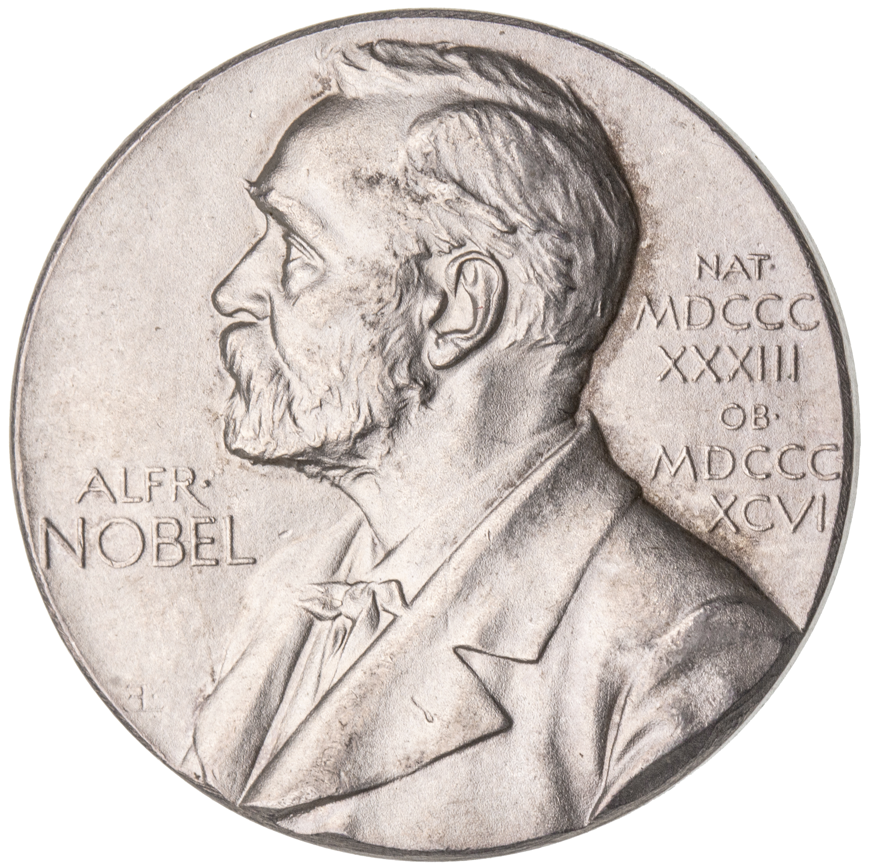 100 · Nobel Prize Committee Silver Medallion, UNC