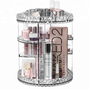 DIAMOND TRANSPARENT 7 LAYER 360 DEGREE MAKEUP ORGANIZER