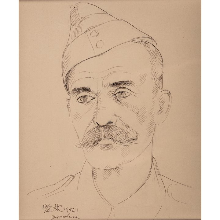 Wlastimil Hofman | Portret żołnierza, 1942 r.