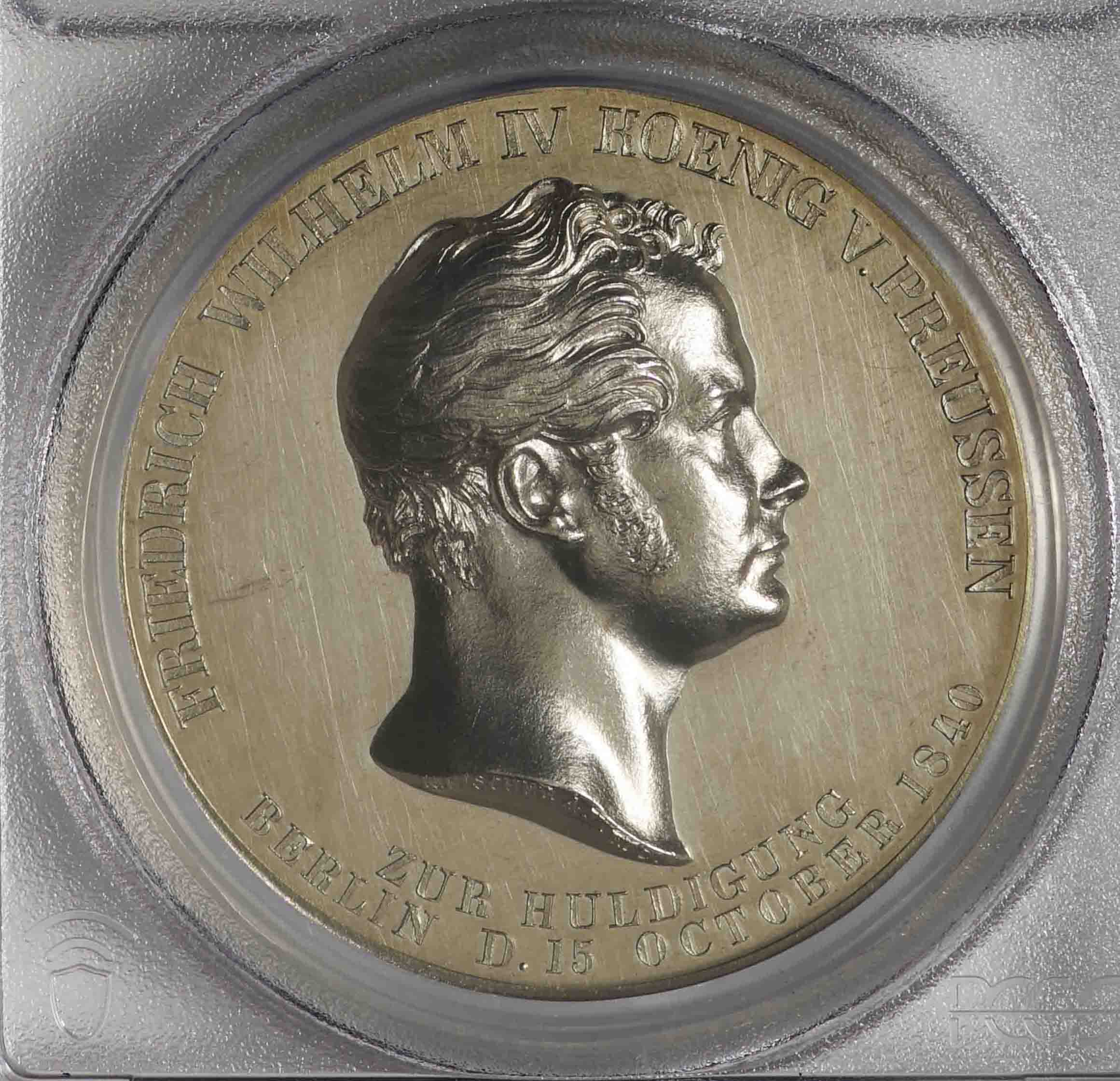 ドイツ帝国-Germany. PCGS SP62. 極美/未.AU. プロシア ヴィルヘルム4