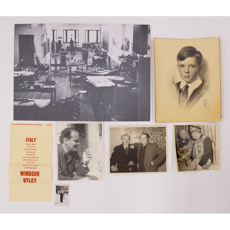 Group Windsor Utley Photographs & Zoe Dusanne Exhibition Broadside- 7pc total- largest 23''