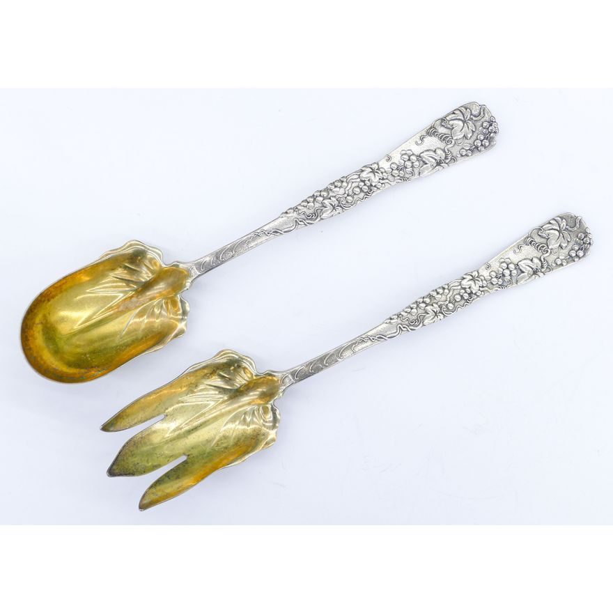 Antique Tiffany & Co. ''Grape Vine'' Sterling Salad