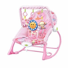 Atttw Baby Infant to Toddler Rocker Pink Giraffe |