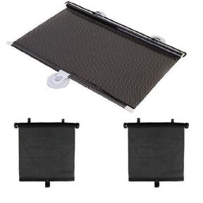 3 x Roller Retractable Sun Shield Shades for Car Windscreen and Windows INCOMPLETE