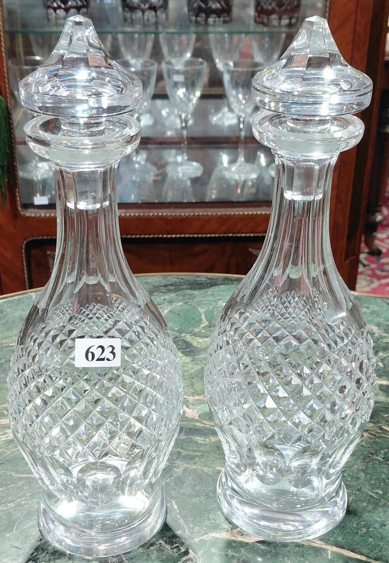 623 · PAIR OF WATERFORD DECANTERS